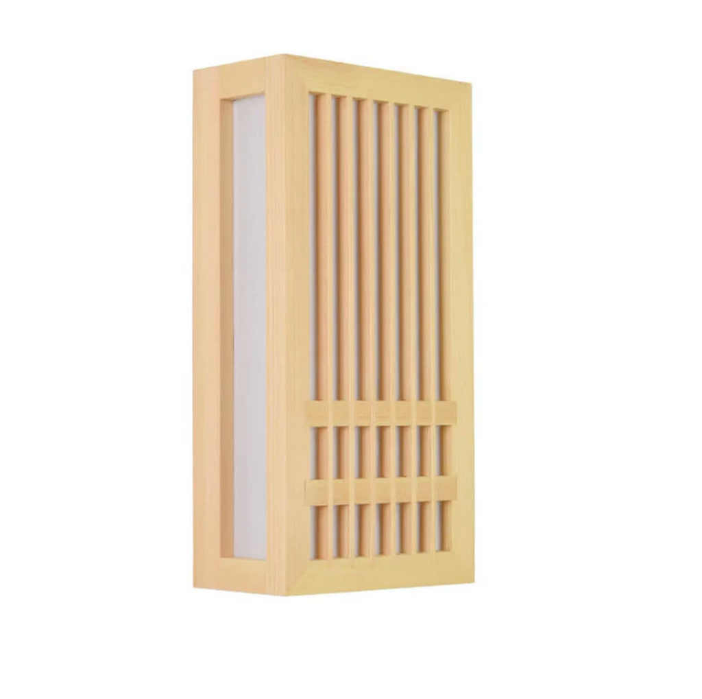 Japandi Wooden Slat LED Wall Light