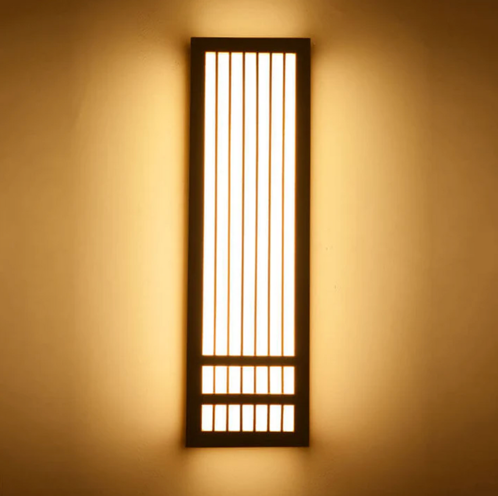 Japandi Wooden Slat LED Wall Light