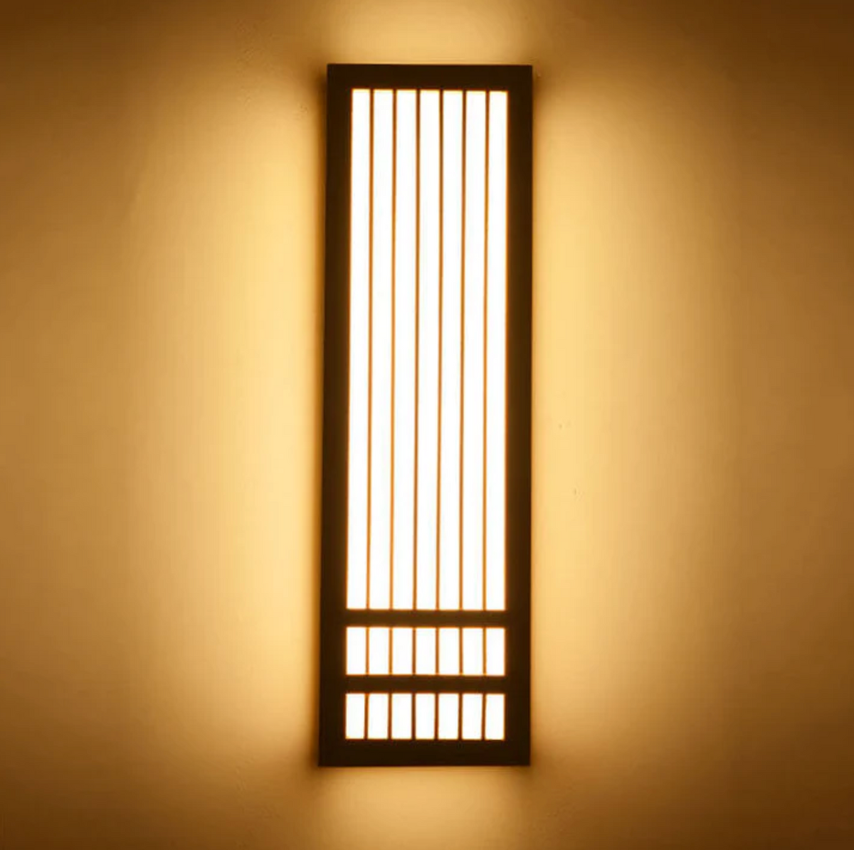 Japandi Wooden Slat LED Wall Light