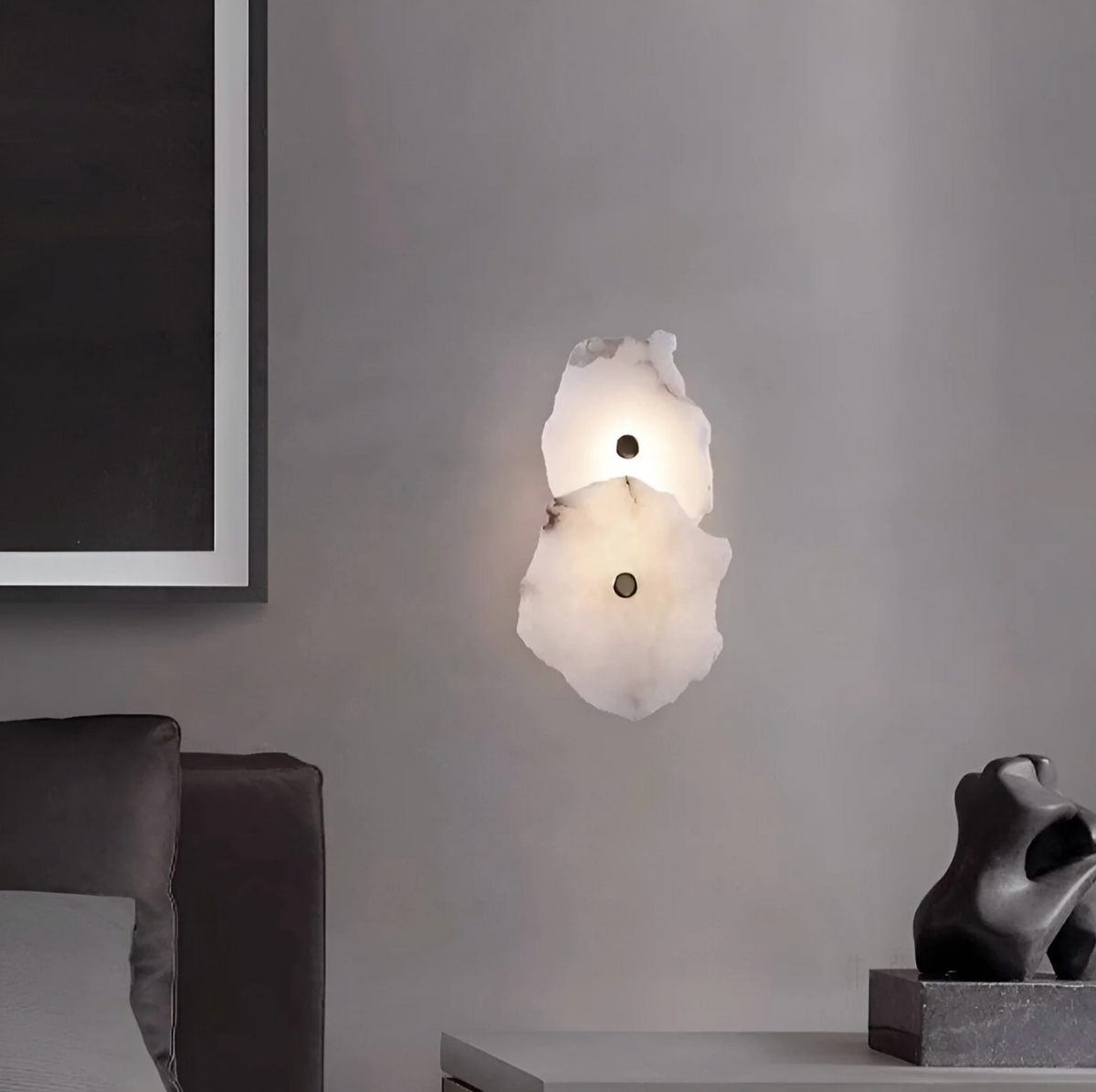 Organic Stone-Look LED Wall Sconce – 1 to 7 Lights