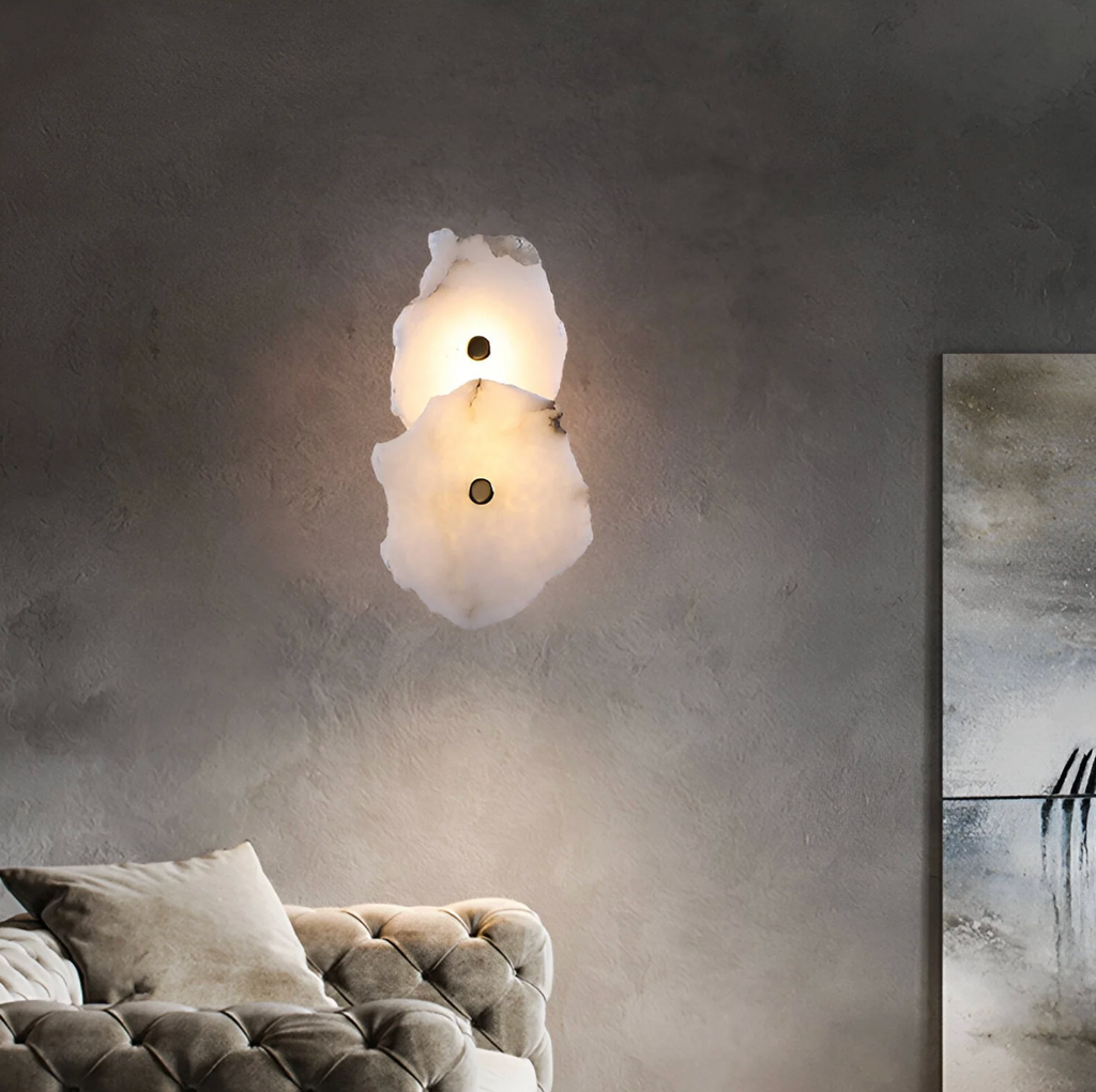 Organic Stone-Look LED Wall Sconce – 1 to 7 Lights