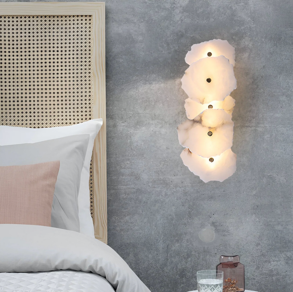 Organic Stone-Look LED Wall Sconce – 1 to 7 Lights