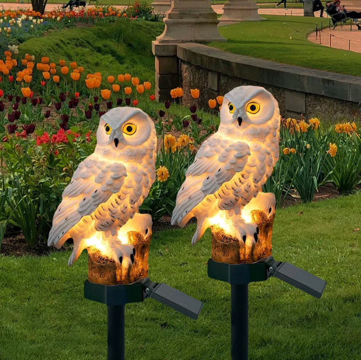 Solar Owl Garden Stake Light
