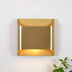 Up-Down LED Wall Lamp – Aluminum Cube, Black or Gold