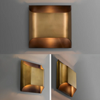 Up-Down LED Wall Lamp – Aluminum Cube, Black or Gold