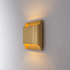 Up-Down LED Wall Lamp – Aluminum Cube, Black or Gold