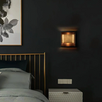 Up-Down LED Wall Lamp – Aluminum Cube, Black or Gold