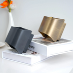Up-Down LED Wall Lamp – Aluminum Cube, Black or Gold