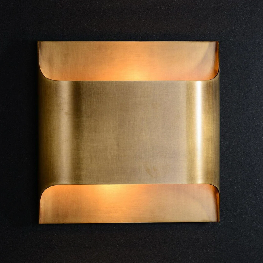 Up-Down LED Wall Lamp – Aluminum Cube, Black or Gold