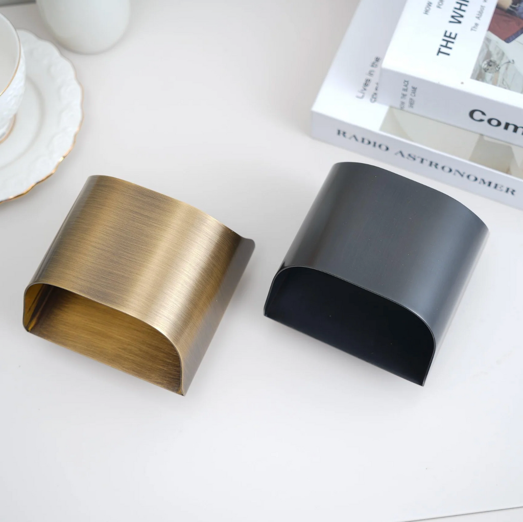 Up-Down LED Wall Lamp – Aluminum Cube, Black or Gold