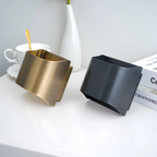 Up-Down LED Wall Lamp – Aluminum Cube, Black or Gold
