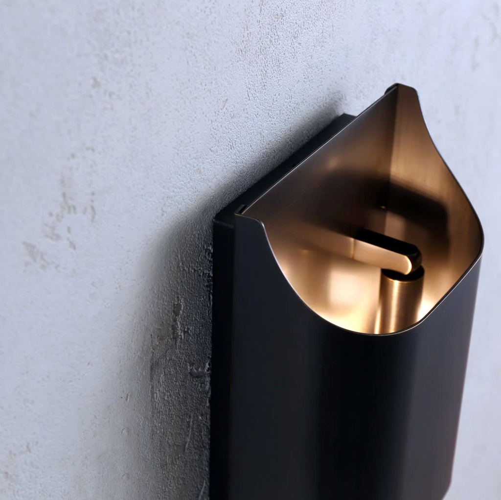 Up-Down LED Wall Lamp – Aluminum Cube, Black or Gold