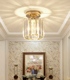 Glam Crystal Flush Mount Ceiling Light – Round or Square