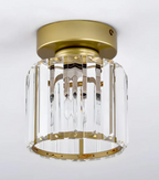 Glam Crystal Flush Mount Ceiling Light – Round or Square