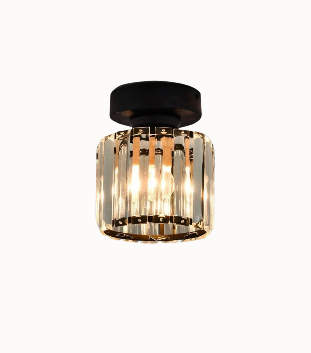 Glam Crystal Flush Mount Ceiling Light – Round or Square