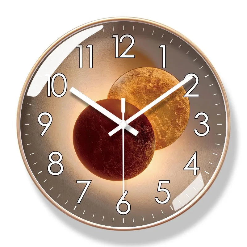 Modern Round Decorative Wall Clock – 8 Styles
