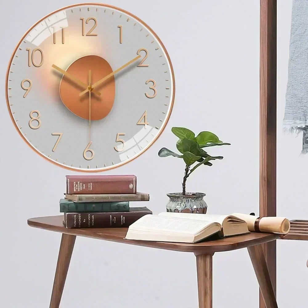 Modern Silent Wall Clock – 9 Designs, 11.8"