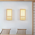 Japandi Wooden Slat LED Wall Light