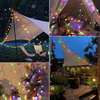 Solar LED outdoor string lights