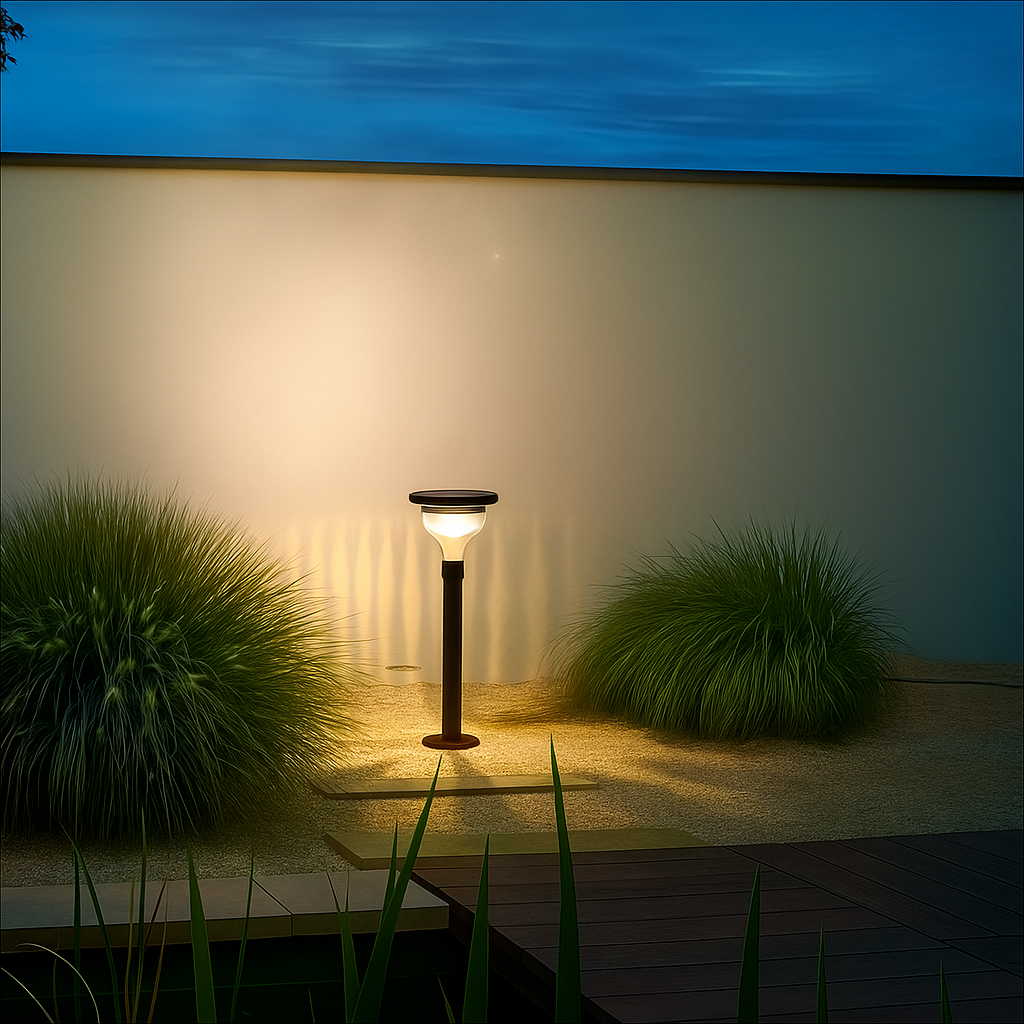 Solar Pathway Light with Decorative Light Pattern