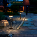 Solar Pathway Light with Decorative Light Pattern
