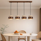 Minimalist Stone Barrel Pendant Light – 1 to 4 Lights