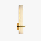 Alabaster & Brass LED Wall Sconce – 18.9"