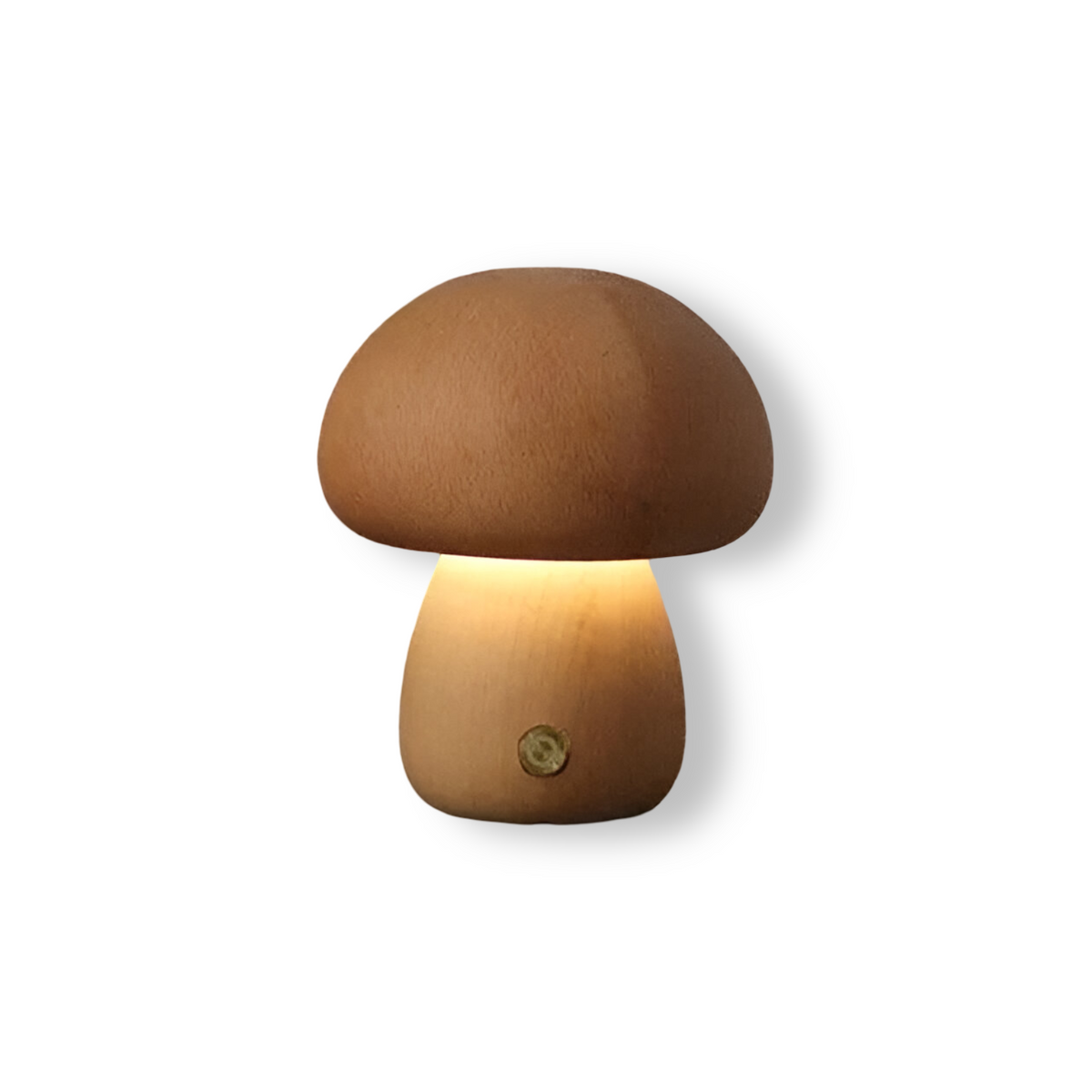Wooden Mushroom Bedside Lamp – Walnut or Beech