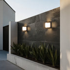 Square Black Waterproof LED Outdoor Wall Light