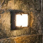 Square Black Waterproof LED Outdoor Wall Light