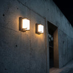 Square Black Waterproof LED Outdoor Wall Light