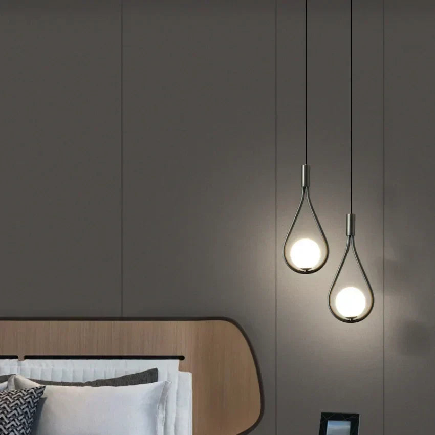 Contemporary Minimalist LED Pendant Light – Black or Gold