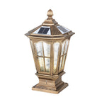 Classic Lantern Outdoor Post Light – Solar or Wired