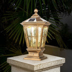 Classic Lantern Outdoor Post Light – Solar or Wired