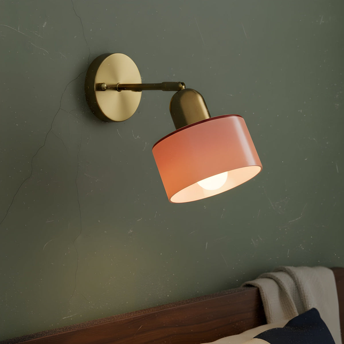 Bauhaus Colored Glass Wall Lamp