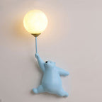 Bear Balloon Wall Lamp for Kids' Rooms