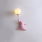 Bear Balloon Wall Lamp for Kids' Rooms