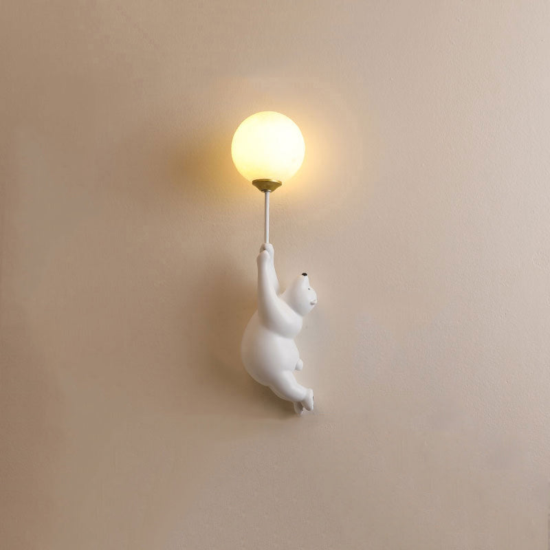 Bear Balloon Wall Lamp for Kids' Rooms