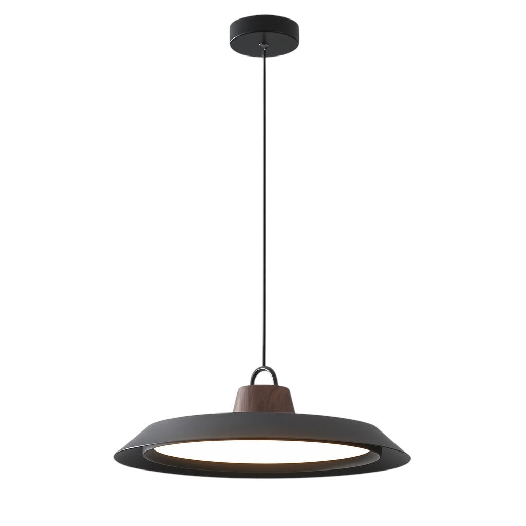 Scandinavian Oval Pendant Light – Black or White