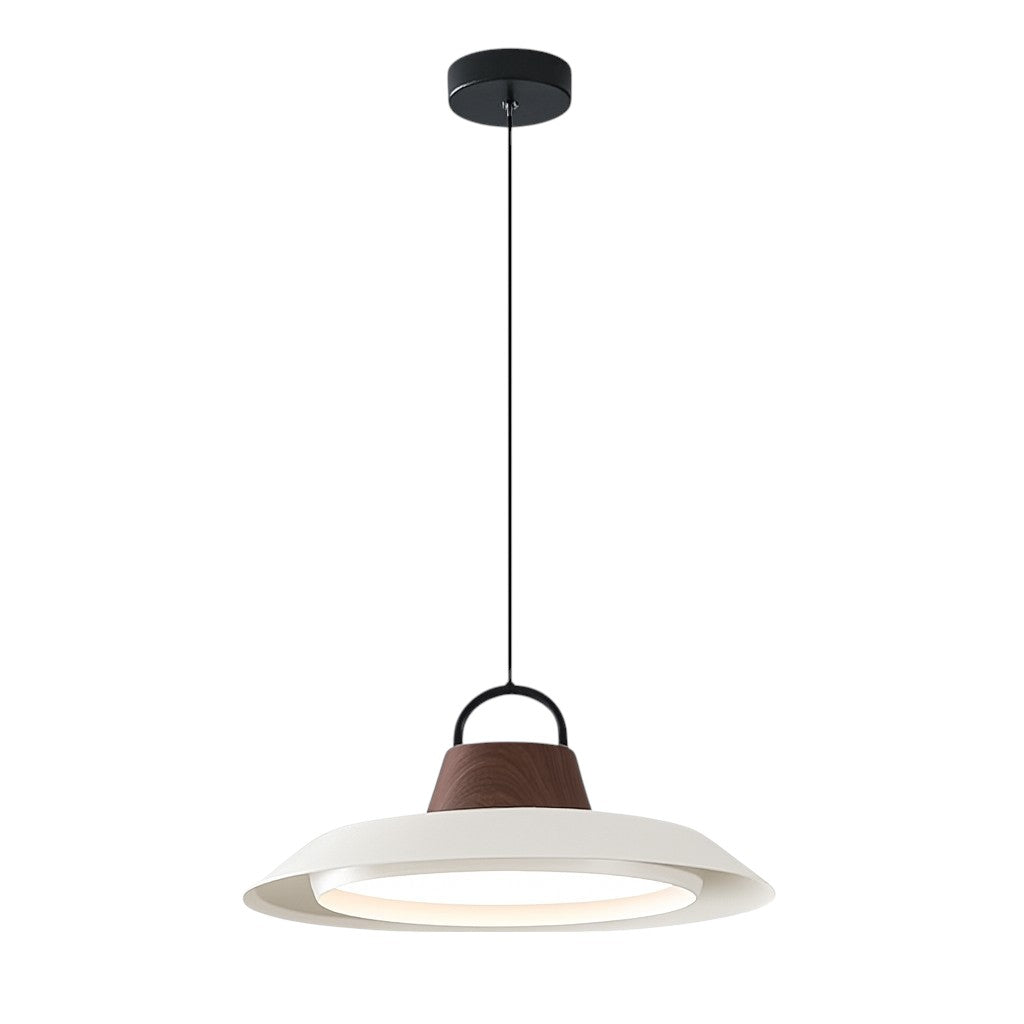 Scandinavian Oval Pendant Light – Black or White