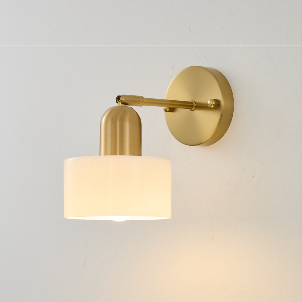 Bauhaus Colored Glass Wall Lamp