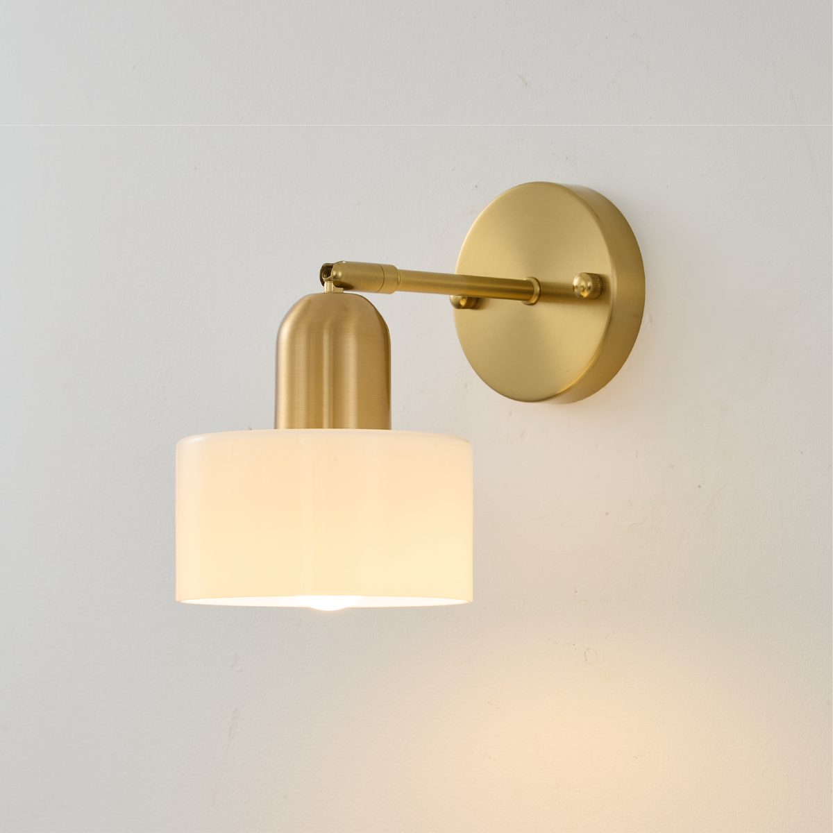 Bauhaus Colored Glass Wall Lamp