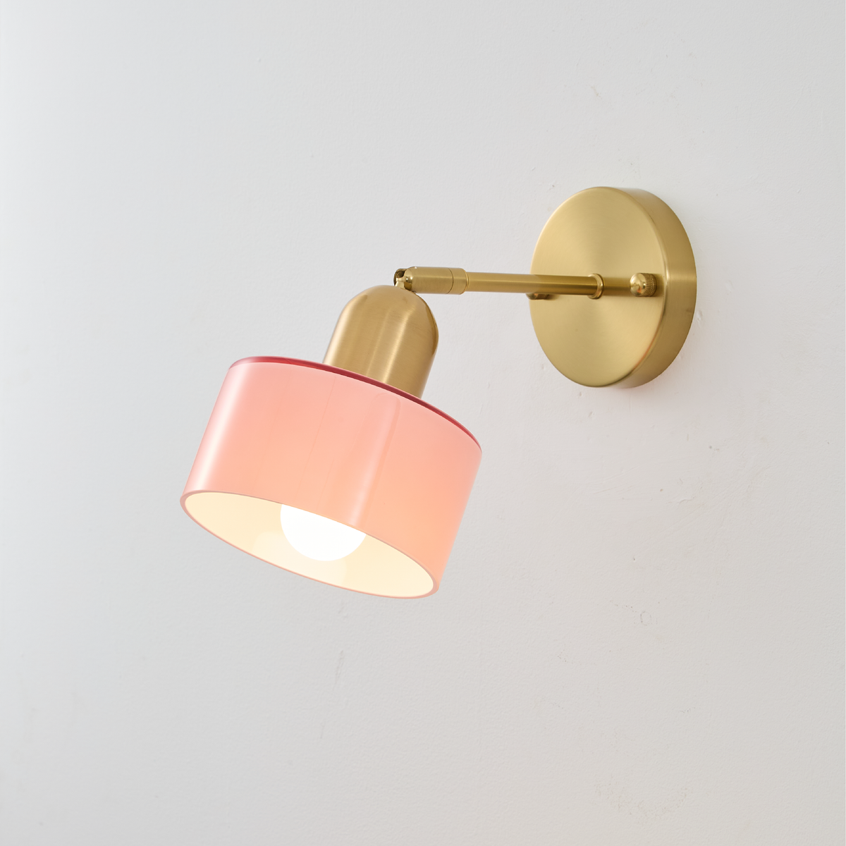 Bauhaus Colored Glass Wall Lamp