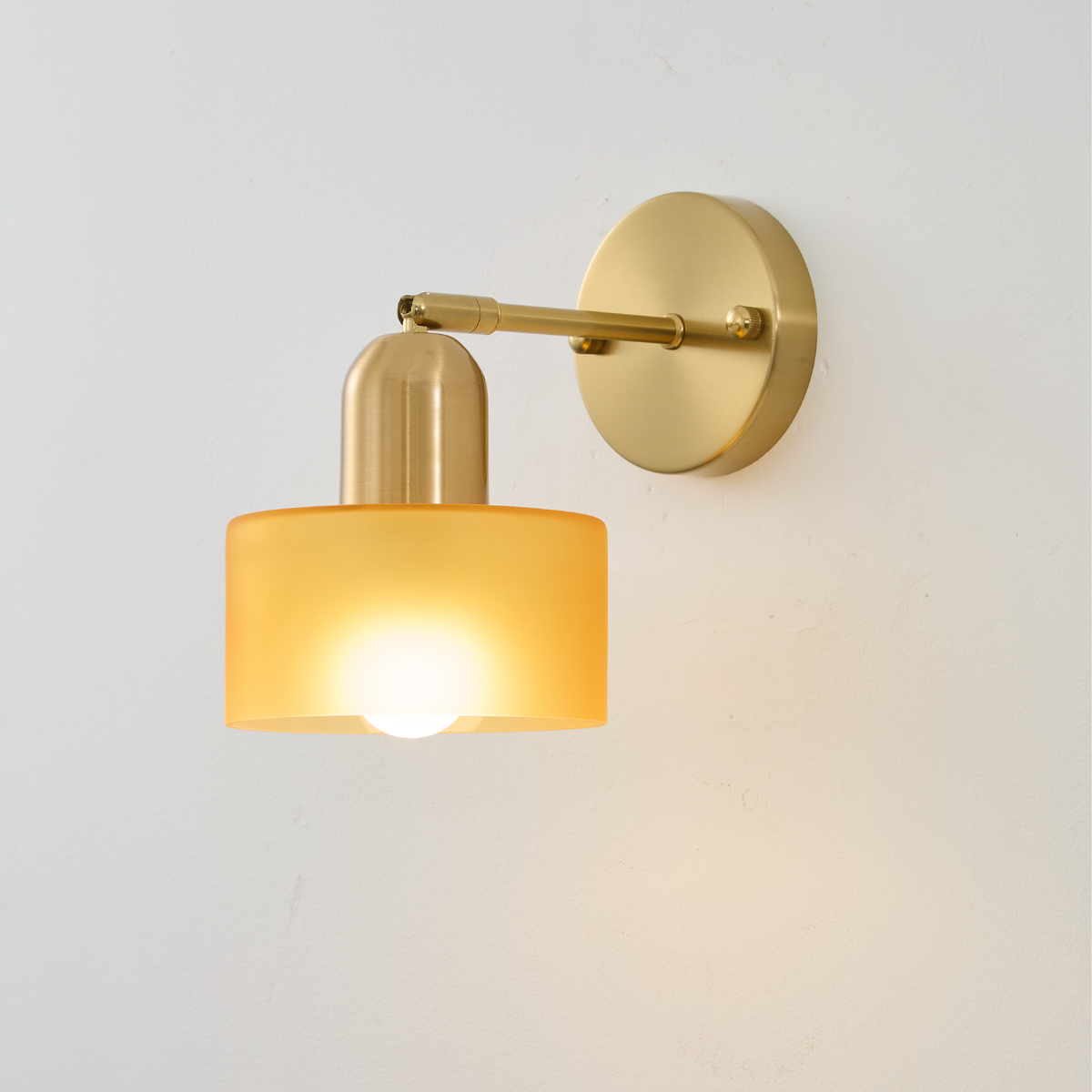 Bauhaus Colored Glass Wall Lamp