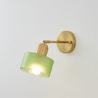 Bauhaus Colored Glass Wall Lamp