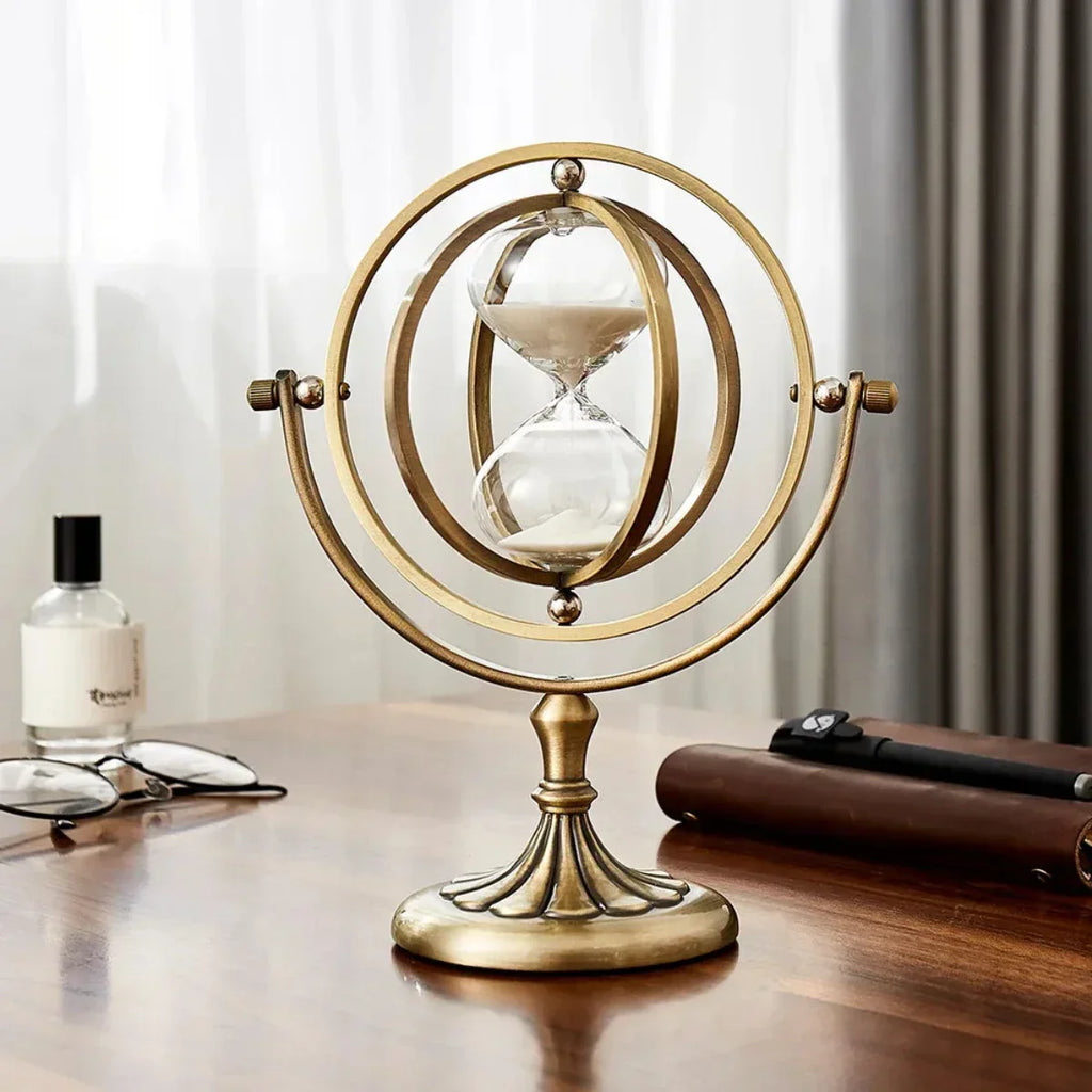 Luxury Hourglass Sand Timer with Metal Frame – 15, 30 or 60 Min