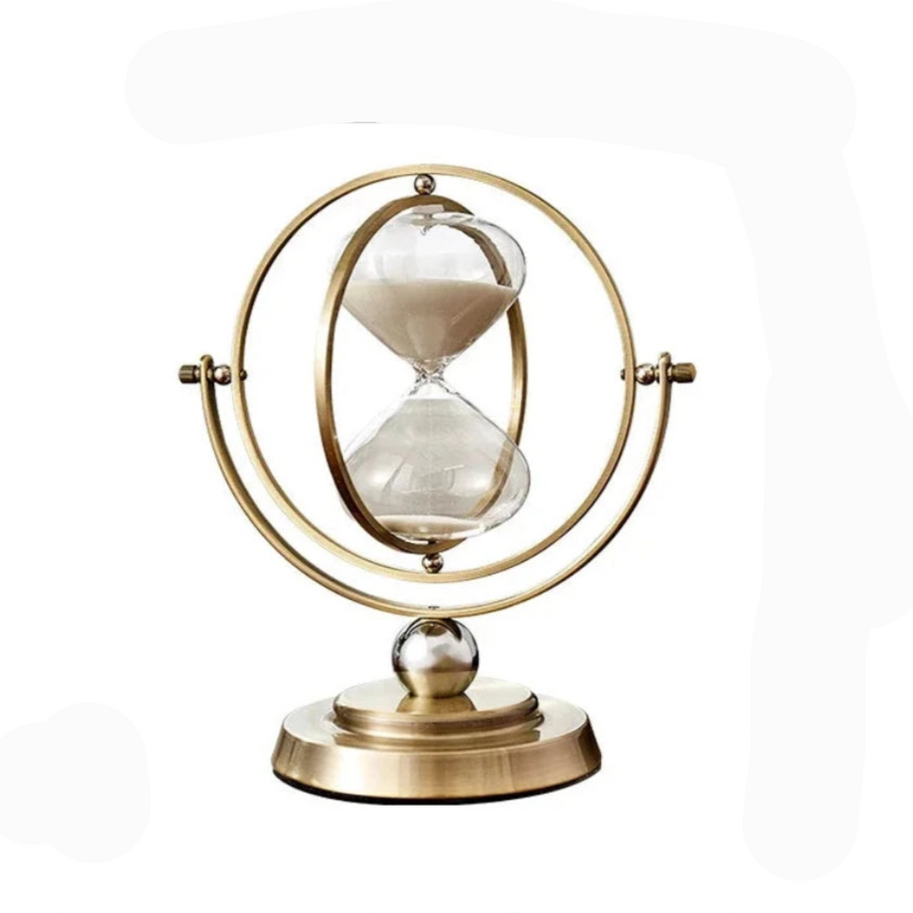 Luxury Hourglass Sand Timer with Metal Frame – 15, 30 or 60 Min
