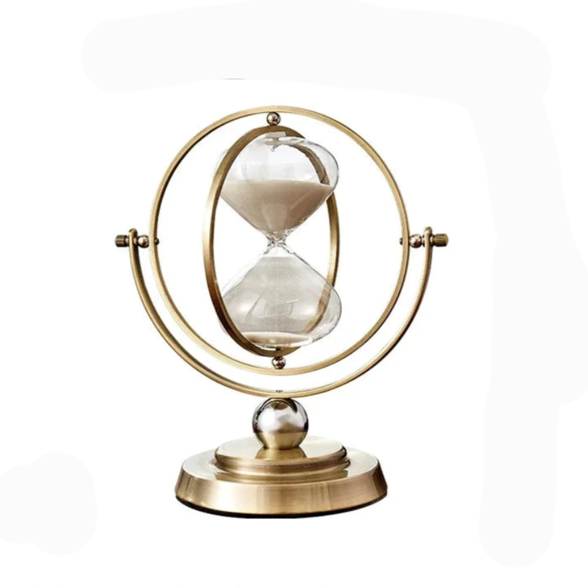 Luxury Hourglass Sand Timer with Metal Frame – 15, 30 or 60 Min