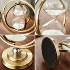 Luxury Hourglass Sand Timer with Metal Frame – 15, 30 or 60 Min