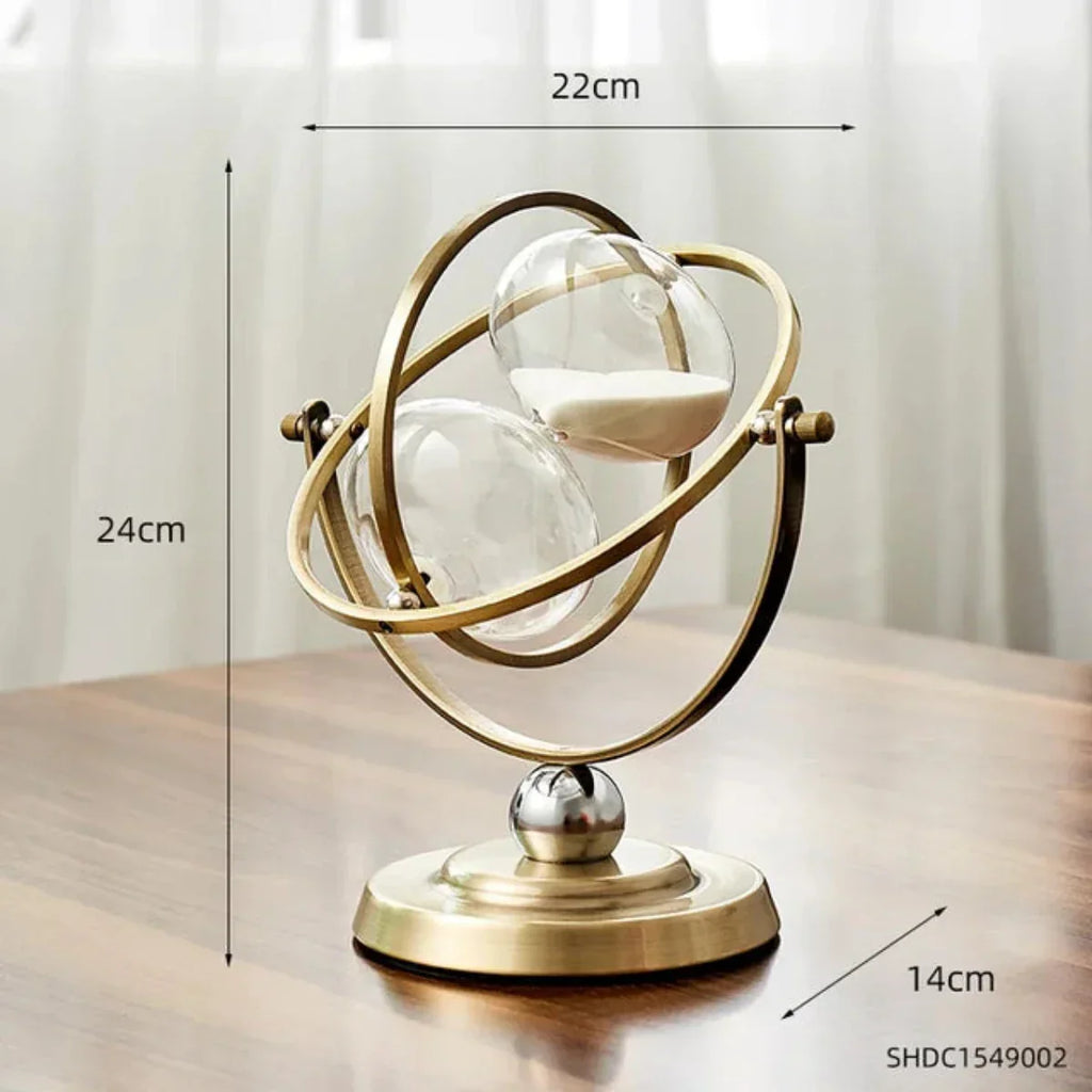 Luxury Hourglass Sand Timer with Metal Frame – 15, 30 or 60 Min